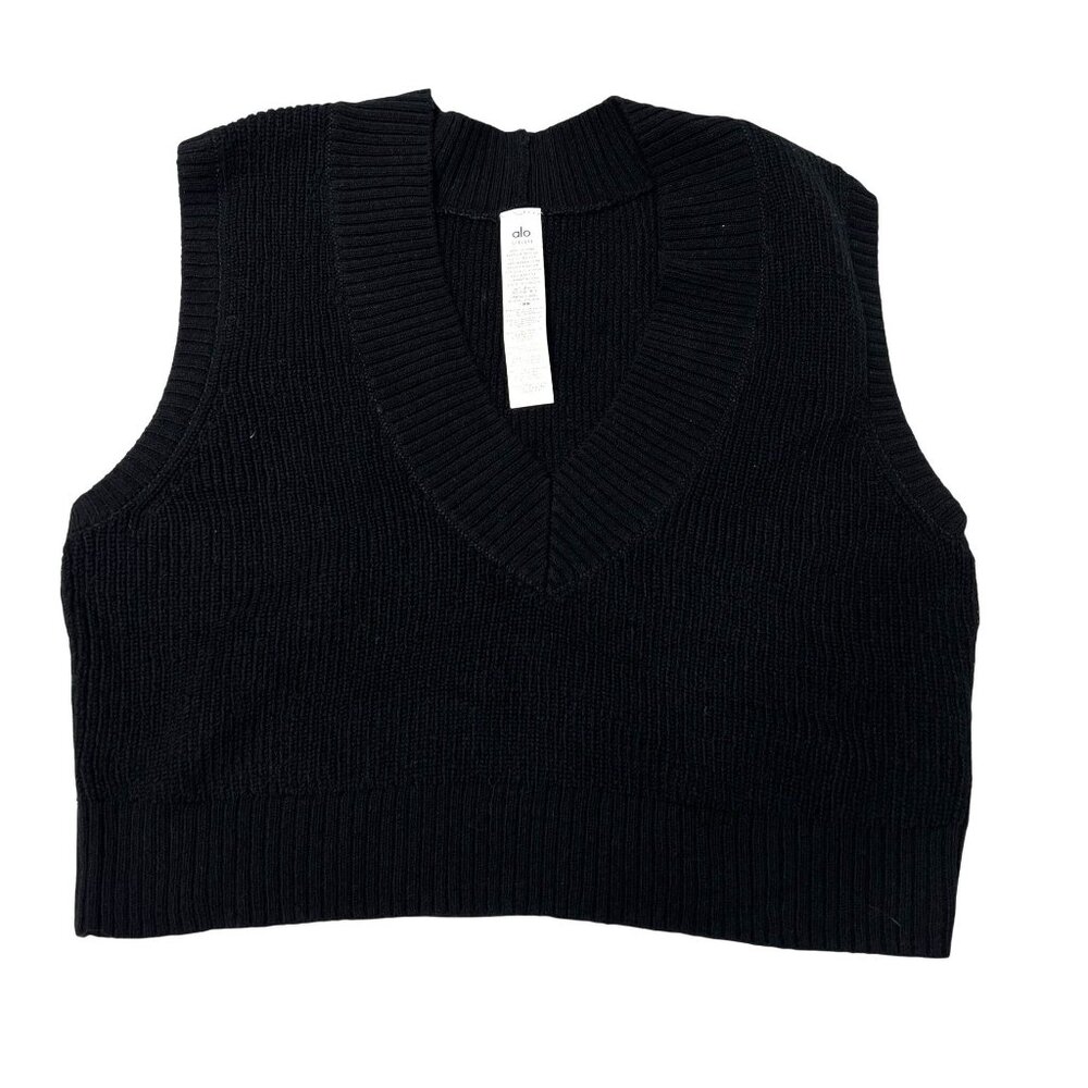 Alo Yoga Supernatural Sweater Tank In Black